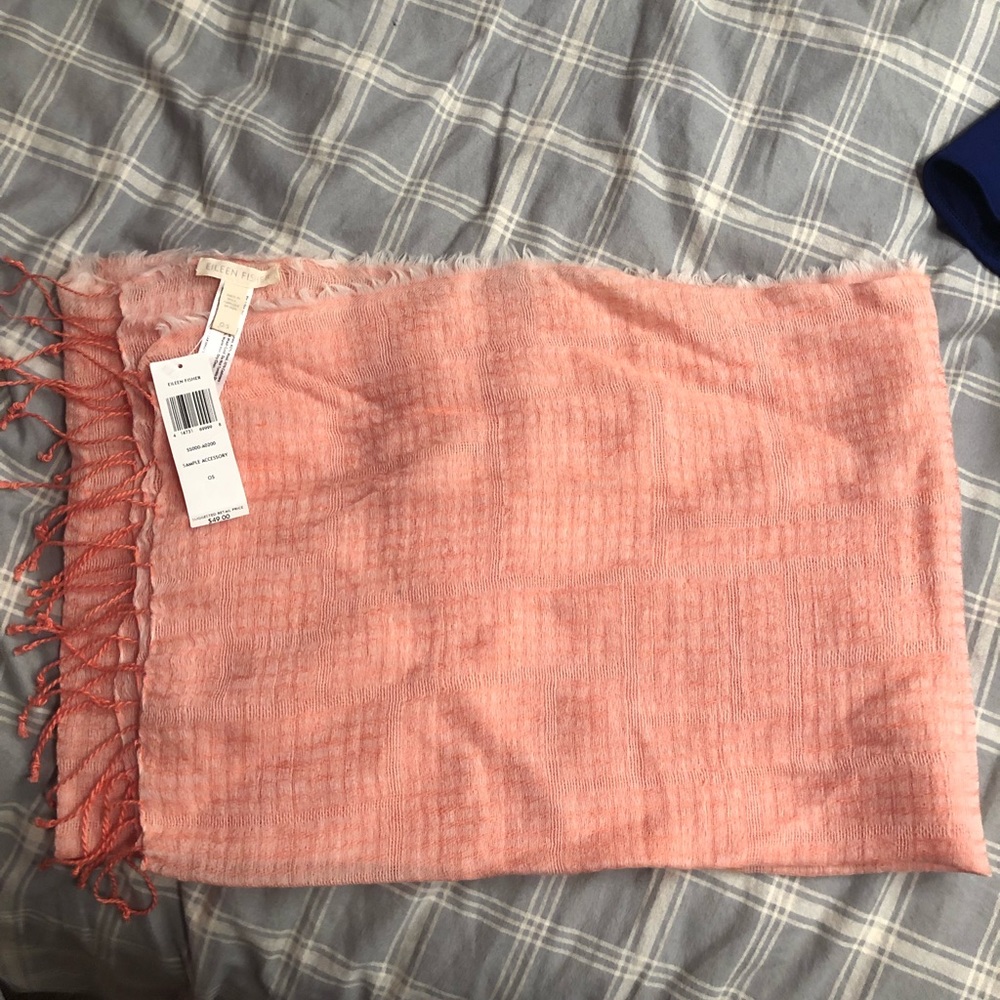 Eileen Fisher wool/linen/cashmere scarf